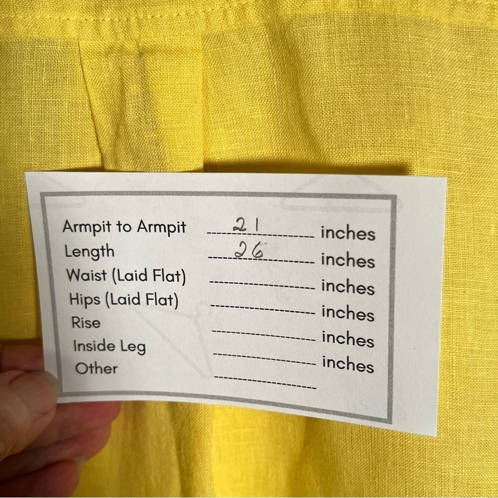 Chico's Yellow Button Down Shirt Size Medium - Picture 8 of 12